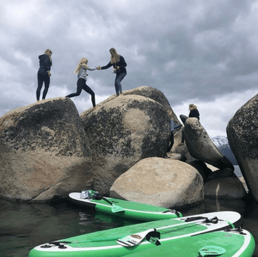 POP Board Co 11' Pop Up Stand Up Paddle Board - Green/Black - Good Wave Canada